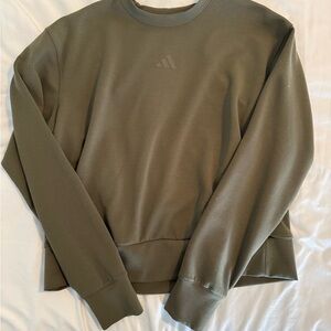 Adidas Women's Olive Crewneck Sweater